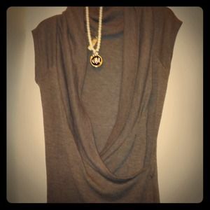 **Bundled** Medium long sweater soft with belt