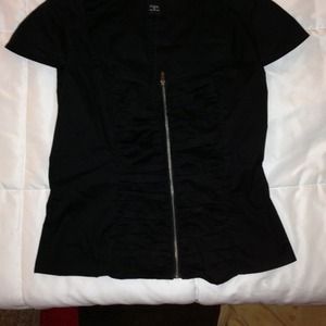 Front Zip top 🌞Moda International by VS🌞 Sz 8