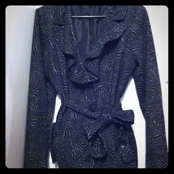 Bundled--soft, gorgeous, fall coat, zebra pattern
