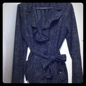 Bundled--soft, gorgeous, fall coat, zebra pattern