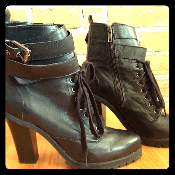 Kelsi Dagger Boots - Black leather booties!