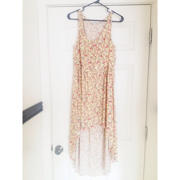floral highlow dress.