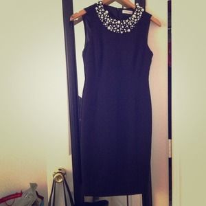 A Classic elegant cut little black dress