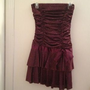 Plum homecoming dress