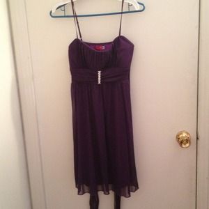 Purple homecoming dress