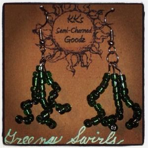 GreenySwirls EARRINGS by KK