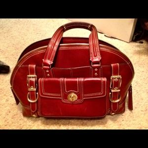 Coach leather handbag