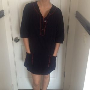 💥REDUCED💥blue and red corduroy dress with pocket