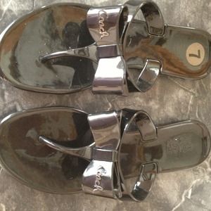 Authentic coach sandals. Black