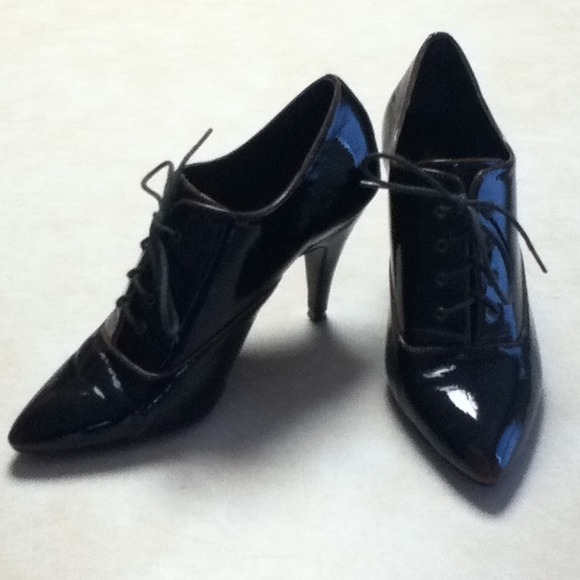 BCBG Oxford lace up booties