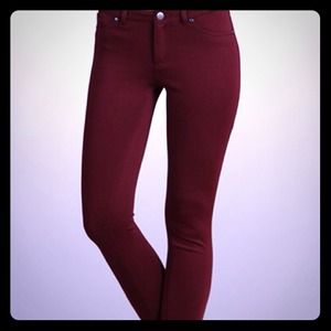 Burgundy Jeggings