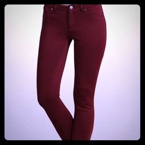 Burgundy Jeggings