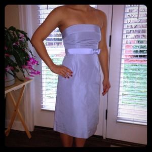J. Crew Dresses & Skirts - Jcrew ice blue silk strapless dress J. Crew Dresses & Skirts - Jcrew ice blue silk strapless dress