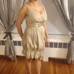 BCBG dress. Gold.
