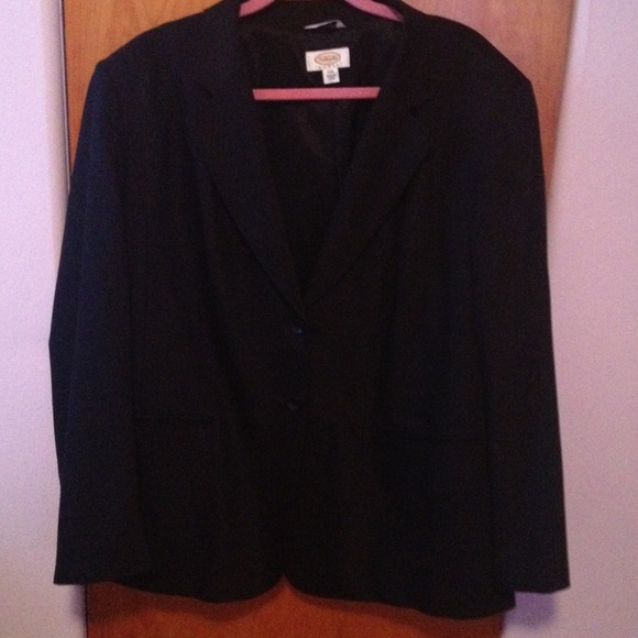 Talbots Jackets & Blazers - SOLD Talbots Black Wool Blazer Size 20