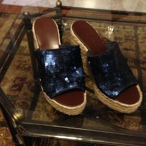 Marc by Marc Jacobs sequin espadrille wedges