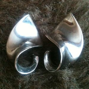Silver earrings