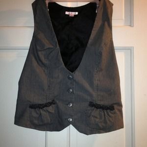 Pinstriped vest