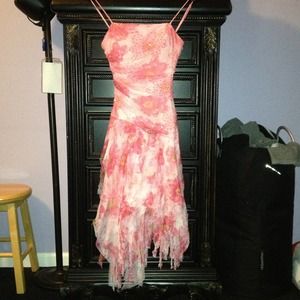 Cache pink floral dress worn once