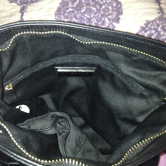 SOLD Lionel Black Leather Cross Body Bag - Picture 3 of 4