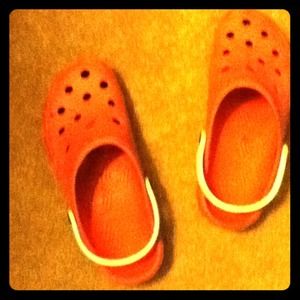 Pink & White Crocks