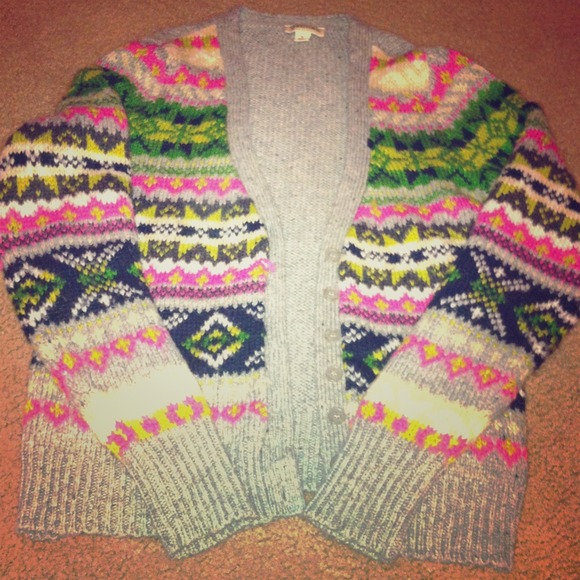 Colorful Tribal Knit Sweater