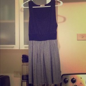 Comfy preppy black/gray casual dress
