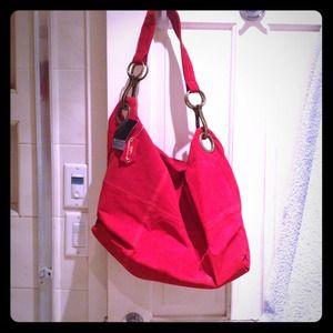 Never used, has tags BRACIANO red 100% leather