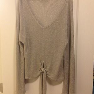 Charlotte Russ sparkle top, size L