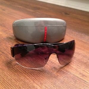 Prada Black Shield Sunglasses