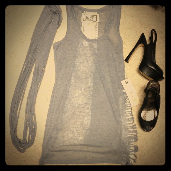Small R.P.S addict tank top with lace