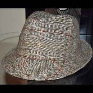 Pin stripe Fedora hat