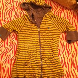 Hurley reversible short sleeved hoodie