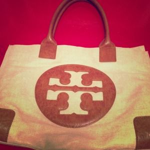 SOLD!!!! Tory Burch Metallic/Leather tote