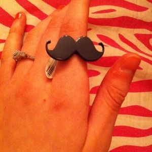 Mustache ring.