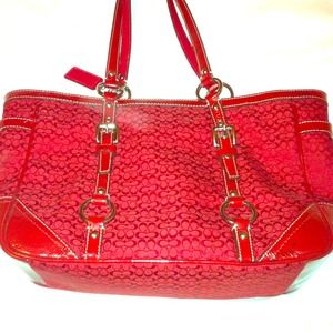 Red Coach Bag