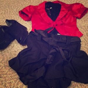 Red dress jacket from Maurice's!