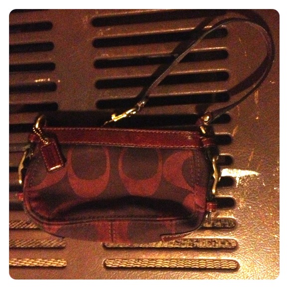 Authentic Coach medium size wristlet
