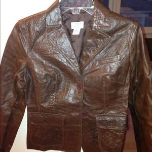 Brown leather LOFT jacket