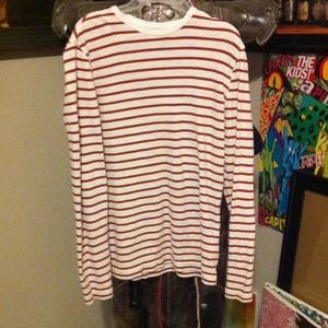 old navy red striped long sleeve
