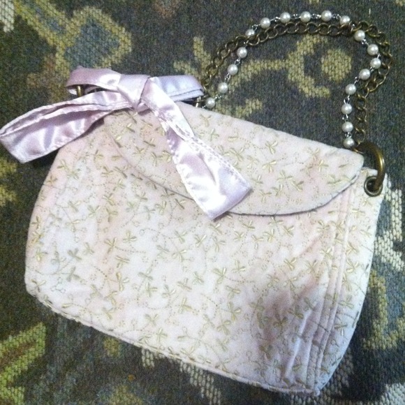 REDUCED Gap dusty pink chain strap evening bag