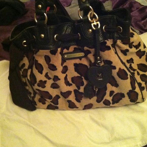 JUST REDUCE. Leopard print juicy couture handbag