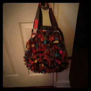 Multi-colored Leather handbag