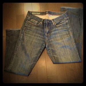 J. Crew dark rinse boot cut jeans, size 32