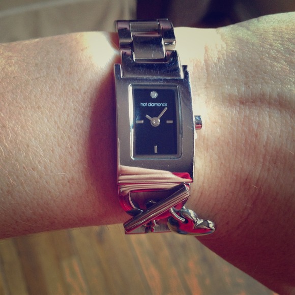 Hot Diamonds stainless steel watch water resistant