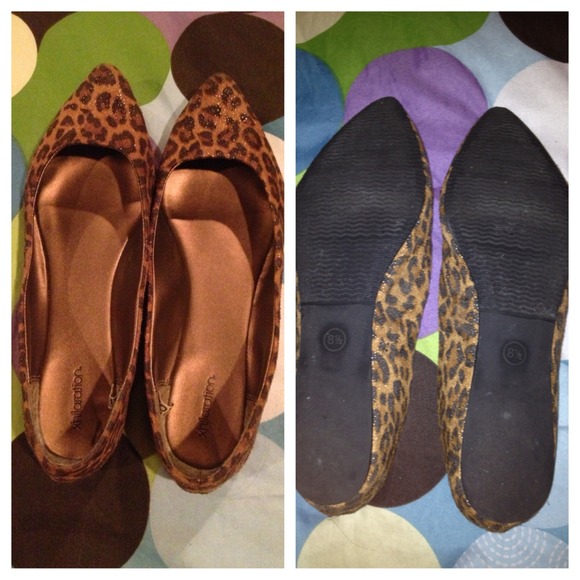 Sparkly Cheetah print flats
