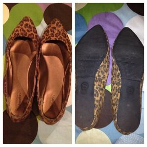 Sparkly Cheetah print flats