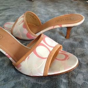 Coach slip on heels/reserved for @kmariemauk