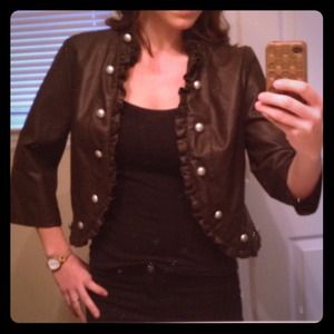 Brown studded jacket