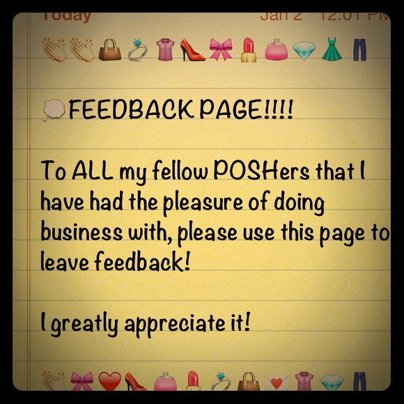 FEEDBACK PAGE